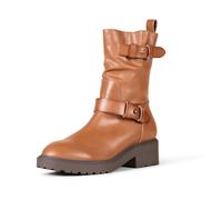 Amazon Essentials Bota motera recortada Mujer, Bronceado, 35.5 EU