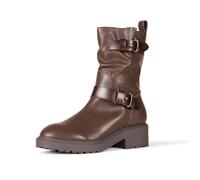 Amazon Essentials Bota motera recortada Mujer, Marrón Oscuro, 36 EU