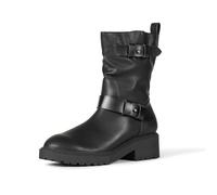 Amazon Essentials Bota motera recortada Mujer, Negro, 35.5 EU