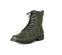Amazon Essentials Botas de combate con cordones para mujer, color verde, talla 10