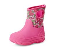 Amazon Essentials Botas de Lluvia de Neopreno Aislante Unisex niños, Rosa Floral, 27 EU