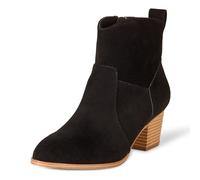 Amazon Essentials Botines Vaqueros con Tacón Apilado Mujer, Negro, 43 EU