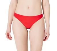 Amazon Essentials Braga de Bikini Clásica de Talle Bajo de Cobertura Total Mujer, Rojo Amapola Brillante, 44