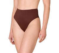 Amazon Essentials Braguita de Biquini Pierna Alta Cintura Alta Mujer, Marrón Intenso, 42