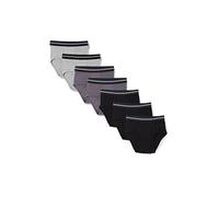 Amazon Essentials , Braguita Hombre, Negro (Black/Heather Grey), Small