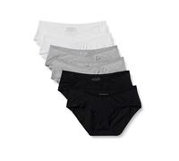Amazon Essentials Braguita para embarazada de punto de algodón que queda por debajo del vientre Mujer, Pack de 6, Blanco/Gris Mezcla/Negro, 38