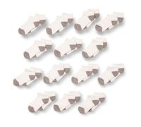 Amazon Essentials Calcetín Acolchado de Algodón de Corte Bajo Unisex Niño, 14 Pares, Blanco/Gris, 8 años