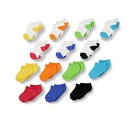 Amazon Essentials Calcetín Acolchado de Algodón de Corte Bajo Unisex Niño, 14 Pares, Multicolor/Mezcla, 9 años