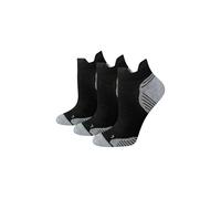 Amazon Essentials Calcetines Deportivos de Caña Baja para Correr, Acolchados con Soporte para el Arco Mujer, 3 Pares, Negro, 38.5-43