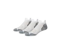 Amazon Essentials Calcetines para Correr de Corte Bajo de Rendimiento Atlético, Acolchados con Lengüeta en la Parte Trasera, Soporte para el Arco, Control de la Humedad Hombre, 3 Pares, Blanco, 46-48