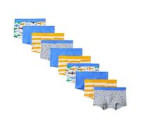 Amazon Essentials Calzoncillo Bóxer de Punto de Algodón Niños, Pack de 10, Tiburones, Estrellas, Rayas, 2 años
