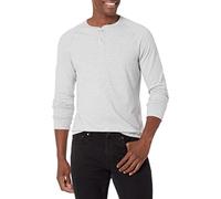 Amazon Essentials Camisa de Manga Larga y Cuello Panadero 100% Algodón Hombre