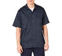 Amazon Essentials Camisa de Trabajo de Manga Corta Resistente a Las Manchas y Arrugas Hombre, Azul Marino Oscuro, XXL