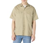 Amazon Essentials Camisa de Trabajo de Manga Corta Resistente a Las Manchas y Arrugas Hombre, Marrón Caqui, L