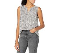 Amazon Essentials Camisa Tejida sin Mangas con Cuello en V Mujer, Mini Leopardo, L