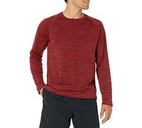 Amazon Essentials Camiseta de Bañador, de Secado Rápido y Manga Larga Hombre, Rojo Mezcla, XS