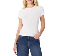 Amazon Essentials Camiseta de Manga Corta Acanalada y Elástica de Corte Ajustado Mujer