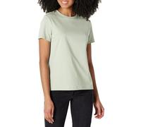 Amazon Essentials Camiseta de Manga Corta con Cuello Redondo 100 % Algodón, Corte Estándar Mujer, Verde Salvia, XL