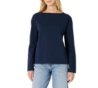 Amazon Essentials Camiseta de manga larga con cuello barco 100 % algodón pesado Mujer, Azul Marino, XXL