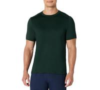 Amazon Essentials Camiseta Deportiva de Manga Corta, Ligera, Elástica, de Secado Rápido y que Absorbe la Humedad Hombre, Verde Oscuro, XL