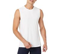 Amazon Essentials Camiseta Deportiva, Ligera y Elástica de Secado Rápido, Muscle Fit Hombre, Blanco Brillante, XL