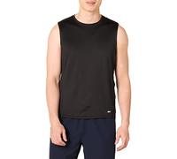 Amazon Essentials Camiseta Deportiva, Ligera y Elástica de Secado Rápido, Muscle Fit Hombre, Negro, M