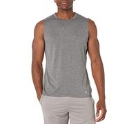 Amazon Essentials Camiseta Deportiva, Ligera y Elástica de Secado Rápido, Muscle Fit Hombre, Negro Mezcla, L