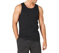 Amazon Essentials Camiseta Deportiva sin Mangas para Gimnasio, Ligera, Elástica, de Secado Rápido y Absorbe la Humedad Hombre, Negro, M