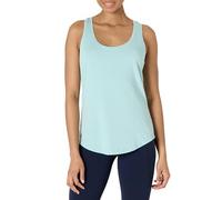 Amazon Essentials Camiseta sin Mangas de Algodón con Espalda Cruzada, Top de Yoga Suave y Ligero con Cuello Redondo Mujer, Azul Claro, L