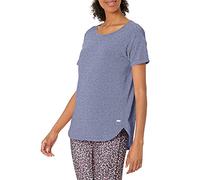 Amazon Essentials Camiseta Studio Ligera, Holgada y con Cuello Redondo (Disponible en Tallas Grandes) Mujer, Azul Mezcla Sombra Nocturna, XL