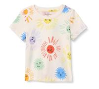 Amazon Essentials Camisetas de Manga Corta Niña, Marfil Soles, 5 años