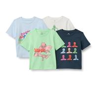 Amazon Essentials Camisetas de Manga Corta Niño, Pack de 4, Spiderman, 6-7 años