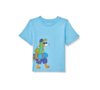Amazon Essentials Camisetas de Manga Corta Niños, Azul Claro Skater Perro, 3 años