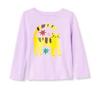 Amazon Essentials Camisetas Manga Larga Niña, Lila Gato, 8 años
