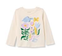 Amazon Essentials Camisetas Manga Larga Niña, Marfil Crecimiento Salvaje, 5 años