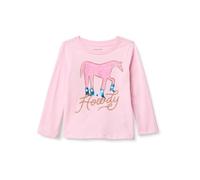Amazon Essentials Camisetas Manga Larga Niña, Rosa Pastel Salvaje Oeste, 3 años