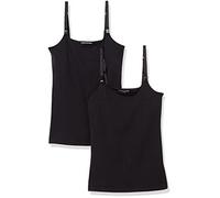 Amazon Essentials Camisola de Maternidad para Mujer, 2 Unidades, Color Negro, Talla M