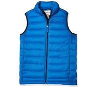 Amazon Essentials Chaleco Acolchado con Capucha. Ligero, Plegable e Impermeable Niño, Azul Cobalto, 6-7 años