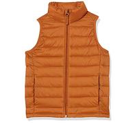 Amazon Essentials Chaleco Acolchado con Capucha. Ligero, Plegable e Impermeable Niño, Marrón Claro, 9 años