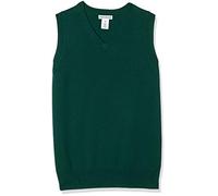 Amazon Essentials Chaleco de algodón con cuello en V para niño, color verde, talla XS