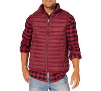 Amazon Essentials Chaleco Plumífero Plegable y Ligero, Resistente a la Lluvia Hombre, Rojo Oscuro, M
