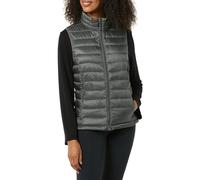 Amazon Essentials Chaleco Plumífero Plegable y Ligero, Resistente a la Lluvia Mujer, Carbón Mezcla, S