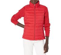 Amazon Essentials Chaleco Plumífero Plegable y Ligero, Resistente a la Lluvia Mujer, Rojo, L