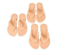 Amazon Essentials Chanclas Mujer, Pack de 3, Beige, 37.5 EU
