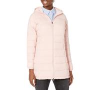 Amazon Essentials Chaqueta Acolchada con Capucha, Ligera e Impermeable (Disponible en Tallas Grandes) Mujer, Rosa Magenta, M