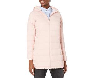 Amazon Essentials Chaqueta Acolchada con Capucha, Ligera e Impermeable (Disponible en Tallas Grandes) Mujer, Rosa Magenta, L