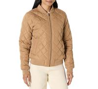 Amazon Essentials Chaqueta Acolchada de Estilo Bomber y de Corte Estándar Mujer, Camel, XS