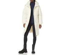 Amazon Essentials Chaqueta Acolchada Larga y de Talla Grande con Capucha (Disponible en Talla Grande) Mujer, Cáscara de Huevo, M