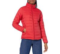 Amazon Essentials Chaqueta Acolchada Ligera de Manga Larga, Plegable, Resistente a la Lluvia (Disponible en Tallas Grandes) Mujer, Rojo Amapola Brillante, L