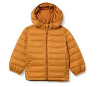 Amazon Essentials Chaqueta Acolchada, Ligera y Resistente al Agua, con Capucha, para niños pequeños, Color marrón Claro, Talla 3T